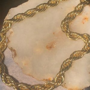 GOLD ROPE CHAIN NECKLACE✨